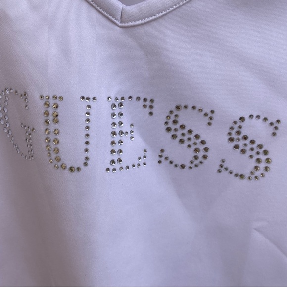 Guess White Dress w/ Multicolor Stripes, Wmns Sz 8 Rare Find! Y2K vibes! Unique! - Picture 2 of 6